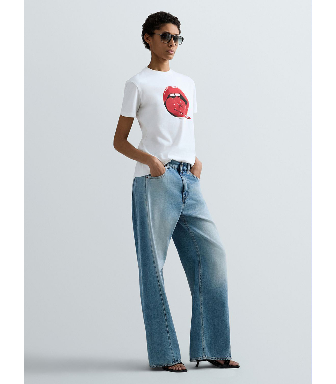 コットンジャージーPOP ART Tシャツ 詳細画像 ホワイト 2